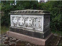 SO8674 : Gibbons family tomb-chest, St. Mary's churchyard, Stone by P L Chadwick