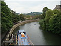 Looking southeast down the Avon towards Bath Spa