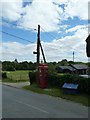 Phone box opposite the parish church