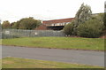 Spytty Road railway bridge viewed from Moorland Park, Newport