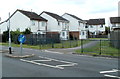 Moorland Park houses opposite Newport East Community Centre