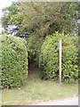 Footpath to Clopton Commericial Park