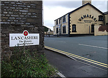 SD9608 : The old Lancashire/Yorkshire boundary, Grains Bar by michael ely