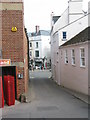 View along Castle Hill to Monnow Street