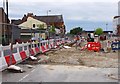 Manchester Metrolink - track laying on Ashton Road (A662), Droylsden