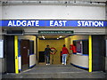 TQ3381 : Entrance to Aldgate East Underground Station by Robin Sones