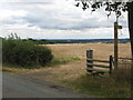 A footpath leaves Dunley Road