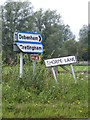 TM2061 : Roadsign & Thorpe Name sign by Geographer