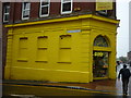 A yellow cow on Orange Street, Sheffield