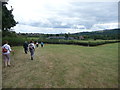 Walkers on a footpath near Ludlow