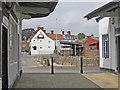 The Spotted Cow pub, viewed from The Shambles