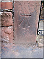 Bench mark alongside Barton Road, Farndon