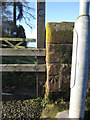 Bench mark on Holt/Farndon Bridge