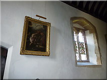 SU3642 : St Peter, Goodworth Clatford: painting on the north wall by Basher Eyre