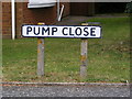 Pump Close sign