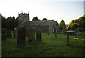 End of the day sunset St Erney church