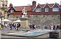 SE6052 : Fountain and statue in front of the City Art Gallery, York by Pauline E