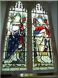 SU6345 : St Martin, Ellisfield: stained glass window (6) by Basher Eyre