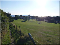 SN5982 : Footpath alongside Aberystwyth Golf Club by Jeremy Bolwell