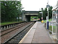 Corkerhill railway station, looking NW