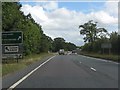 A49 approaching the northern exit for Ludlow