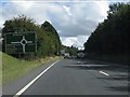 A49 approaching the A4117 roundabout