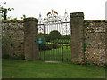 Entrance gate to the demonstration garden at Kingston Maurward