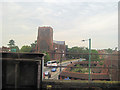 Shrewsbury Abbey from railway