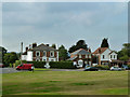 Houses by village green, Ide Hill