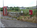 Reay: postbox № KW14 60 and phone box