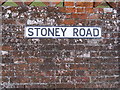 Stoney Road sign