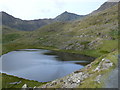 SH6454 : Llyn Teyrn from the Miner's Track by Eirian Evans