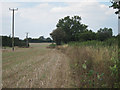 Stubble field by Bowl Road