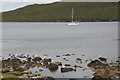 NB1910 : Yacht in Loch Seaforth (Siophort) off Scaladale by Mike Pennington