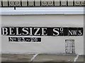 Sign for (part of) Belsize Square, NW3