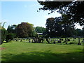 All Saints, Crondall: shadows in the churchyard