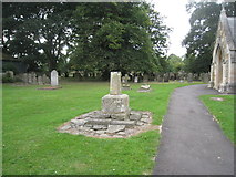 TA1014 : The remains of the churchyard cross, Ulceby by Jonathan Thacker