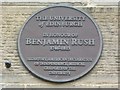 NT2572 : Benjamin Rush plaque, George Square by kim traynor