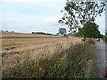 Combine harvesting high above the Teme valley