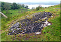 NM8202 : Cup-and-Ring marked rock surface at Ormaig by Marc Calhoun