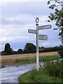 Roadsign at the Swan/Church Roads junction