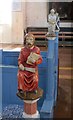 TQ7909 : Carved Figure, St John's Church by Julian P Guffogg