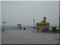 SZ0890 : Bournemouth: downpour at the Pier Approach by Chris Downer