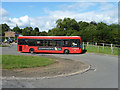 246 bus leaving Westerham car park