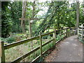 Footpath junction between Horsham Cricket Club and St Mary