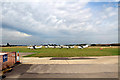 TQ7464 : Runways, Rochester Airport, Kent by Christine Matthews