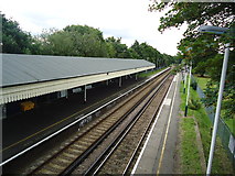 TQ1070 : Kempton Park railway station by Stacey Harris