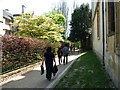 Pedestrians on the path from Merton Street to Christ Church