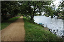 TQ0369 : River Thames near Staines by Philip Halling