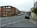 Looking from Hill Street across to a postbox in Swanmore Road